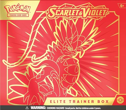 Pokémon TCG: Scarlet & Violet Elite Trainer Box-Koraidon Red(1 Full Art Promo Card. 9 Boosters and Premium Accessories)