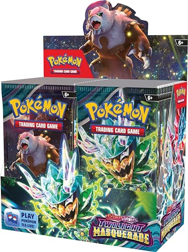 Pokémon TCG: Scarlet & Violet. Collectible Cards Twilight Masquerade Booster Display Box (36 Boosters)