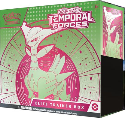 Pokemon TCG: Scarlet and Violet: Temporal Forces: Elite Trainer Box: Iron Leaves