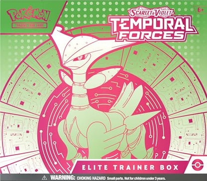 Pokemon TCG: Scarlet and Violet: Temporal Forces: Elite Trainer Box: Iron Leaves