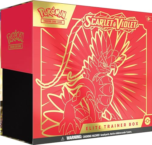 Pokémon TCG: Scarlet & Violet Elite Trainer Box-Koraidon Red(1 Full Art Promo Card. 9 Boosters and Premium Accessories)